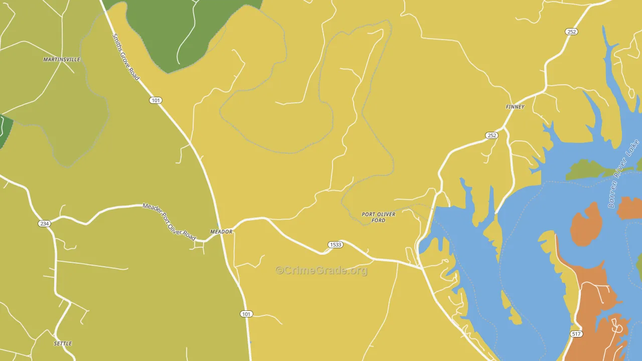 Martinsville, KY Map of Assault Rates