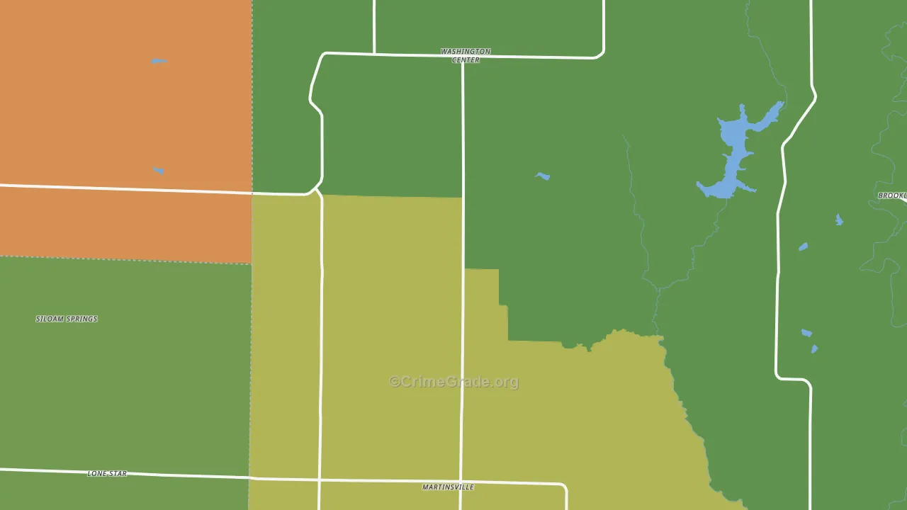 Martinsville, MO Map of Assault Rates