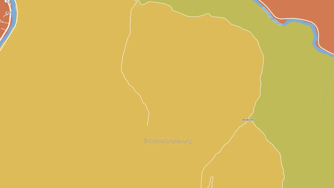 Marvel, WV Map of Assault Rates