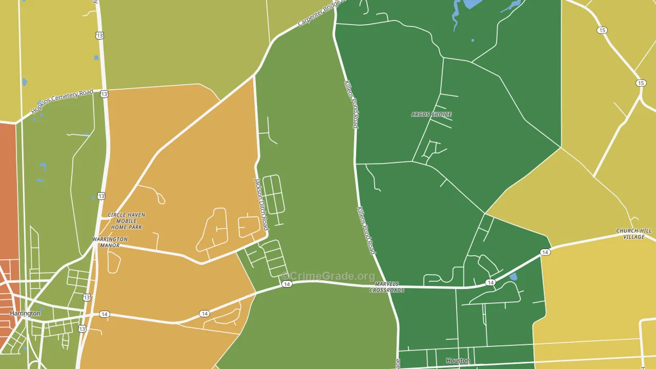 Marvels Crossroads, DE Map of Assault Rates