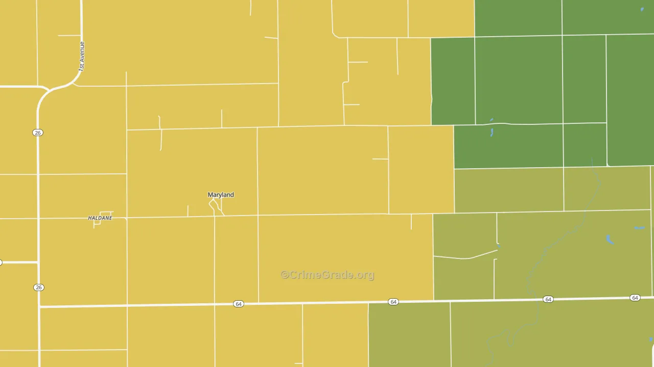 Maryland, IL Map of Assault Rates