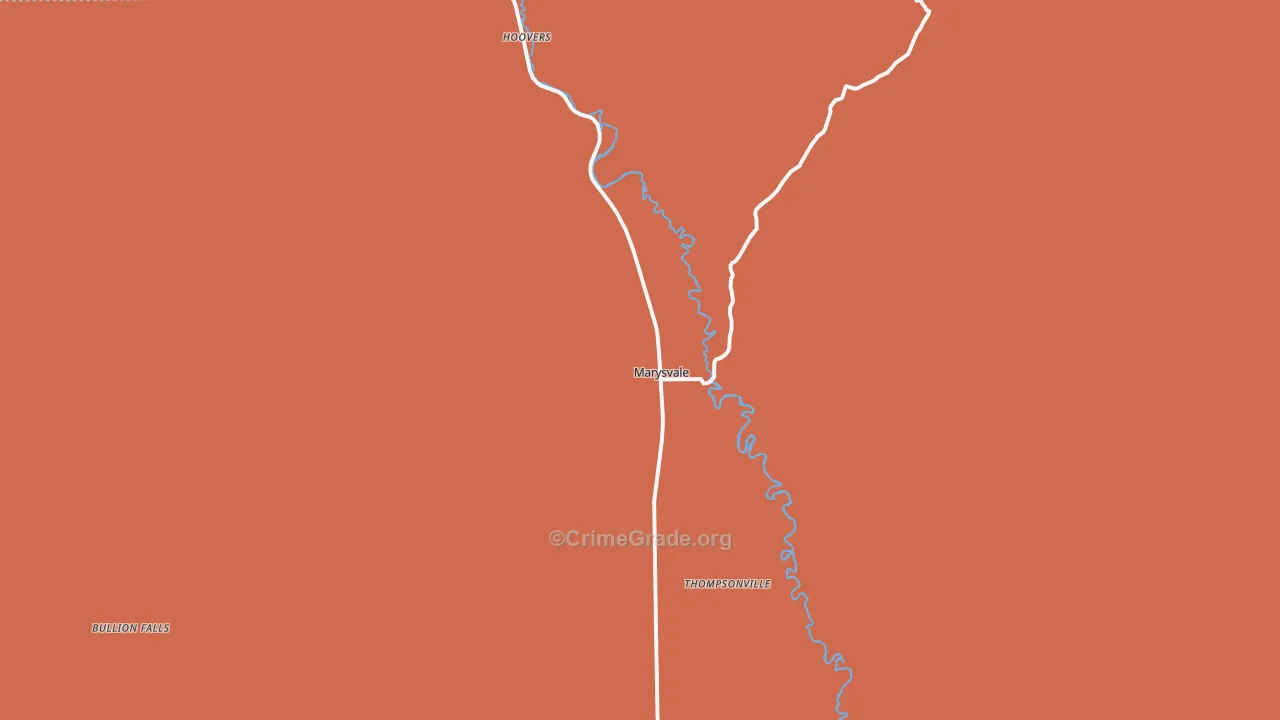 Marysvale, UT Map of Assault Rates
