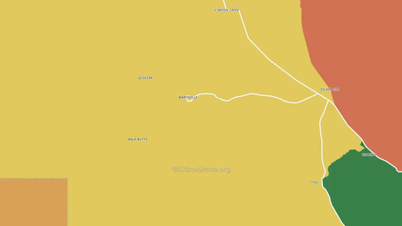 Marysville, MT Map of Assault Rates