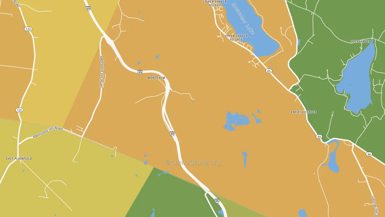 Mascoma, NH Map of Assault Rates