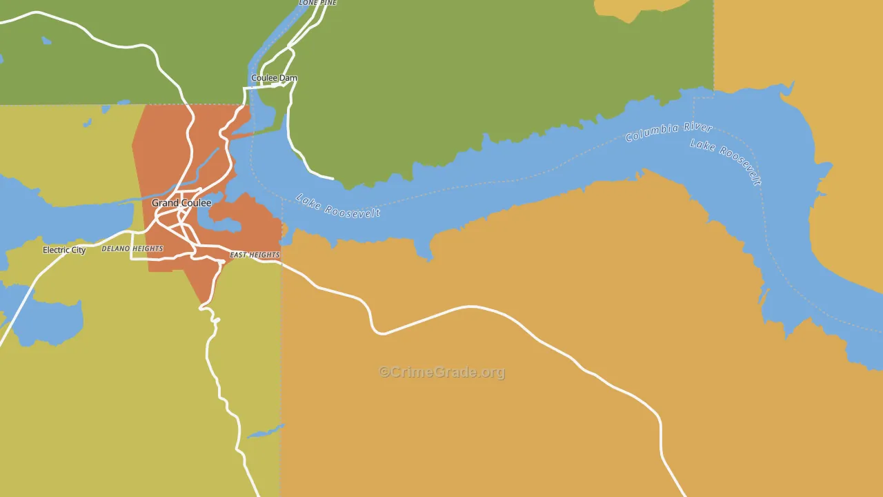 Mason City, WA Map of Assault Rates