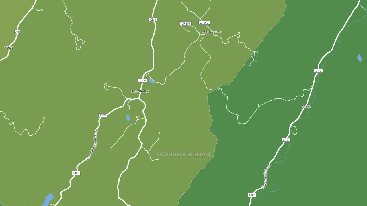 Masonville, WV Map of Assault Rates