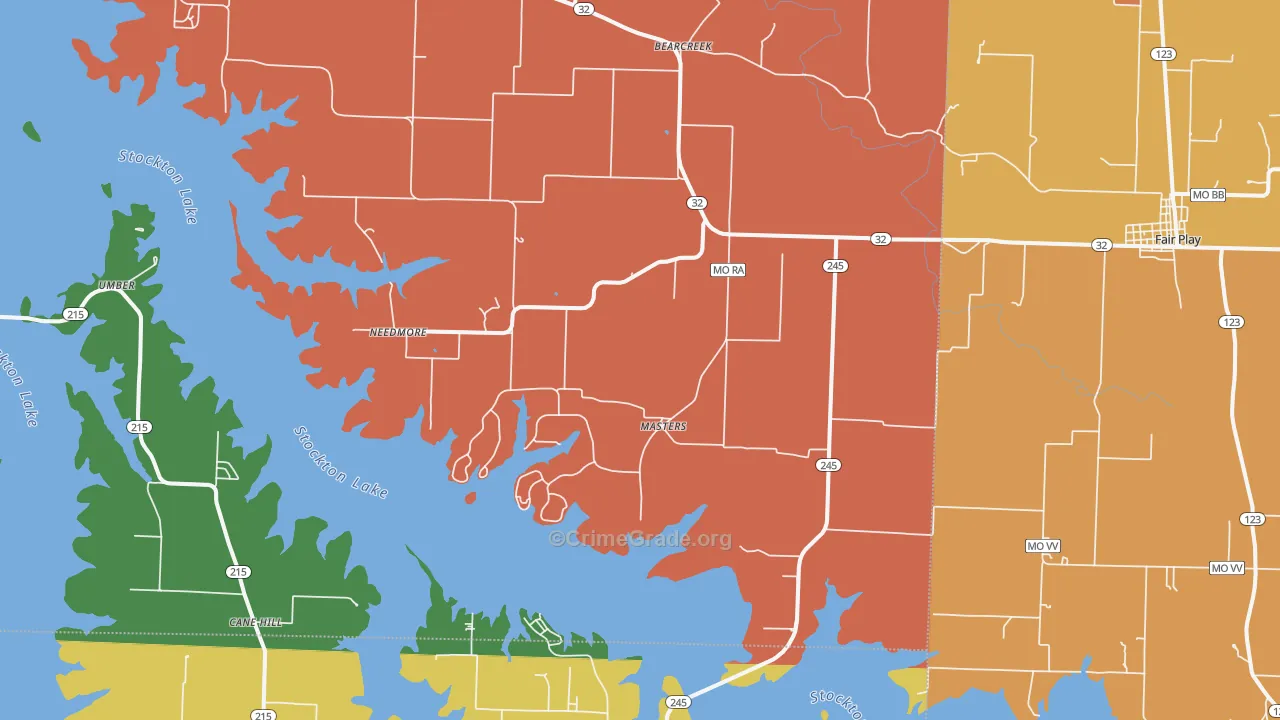 Masters, MO Map of Assault Rates