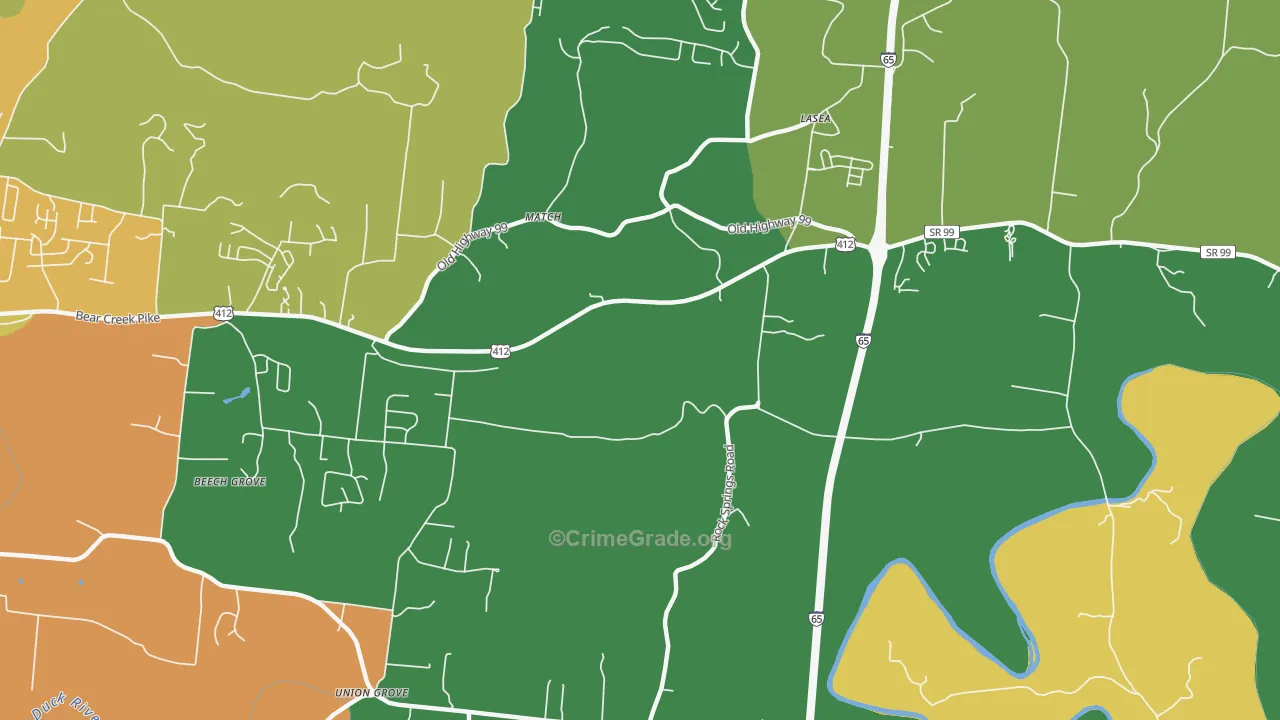 Match, TN Map of Assault Rates