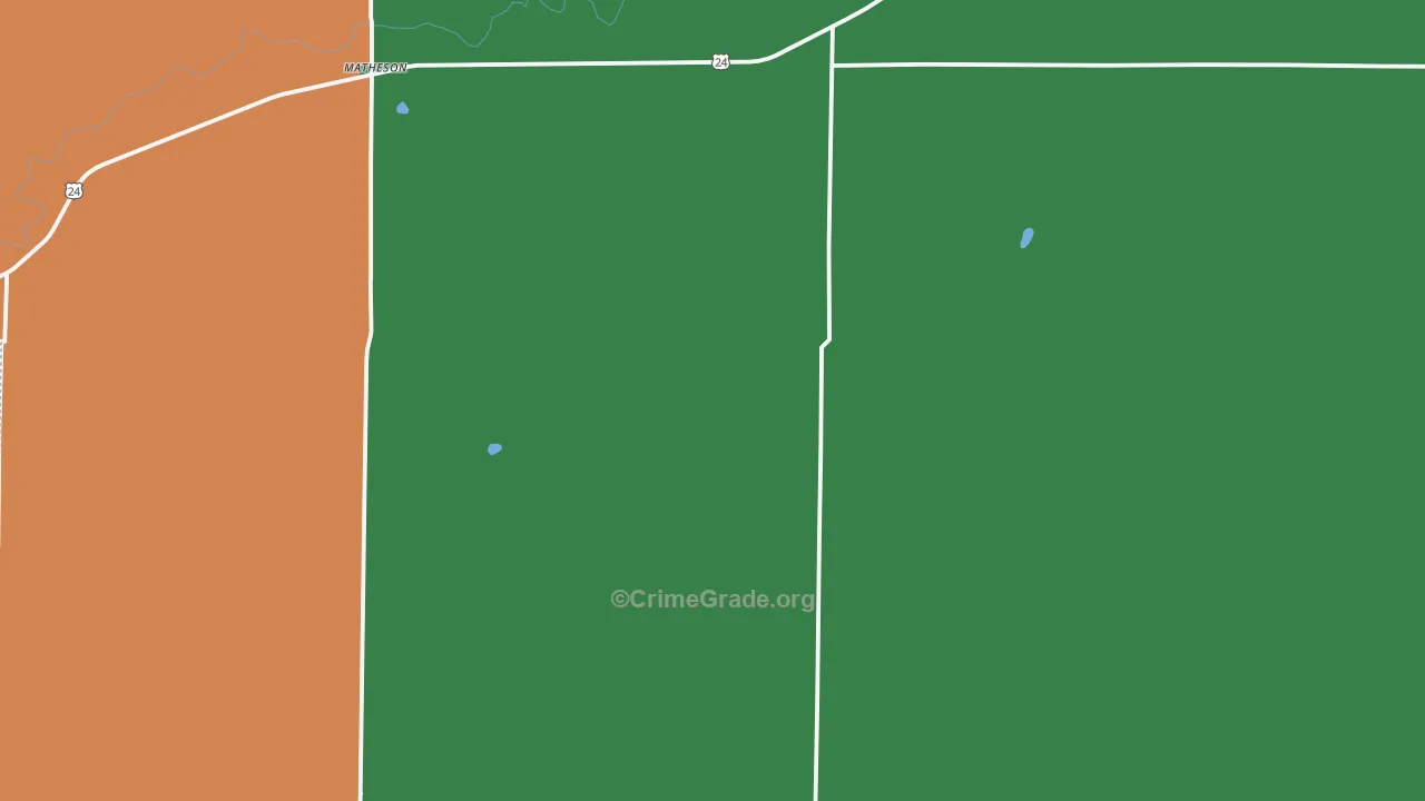 Matheson, CO Map of Assault Rates