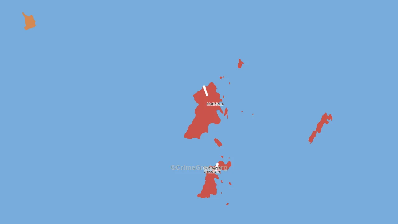 Matinicus, ME Map of Assault Rates