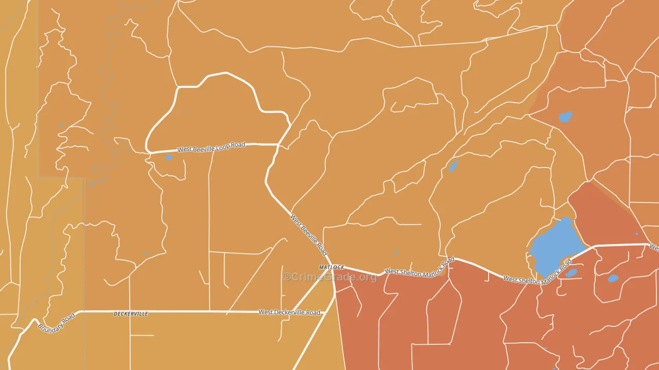 Matlock, WA Map of Assault Rates