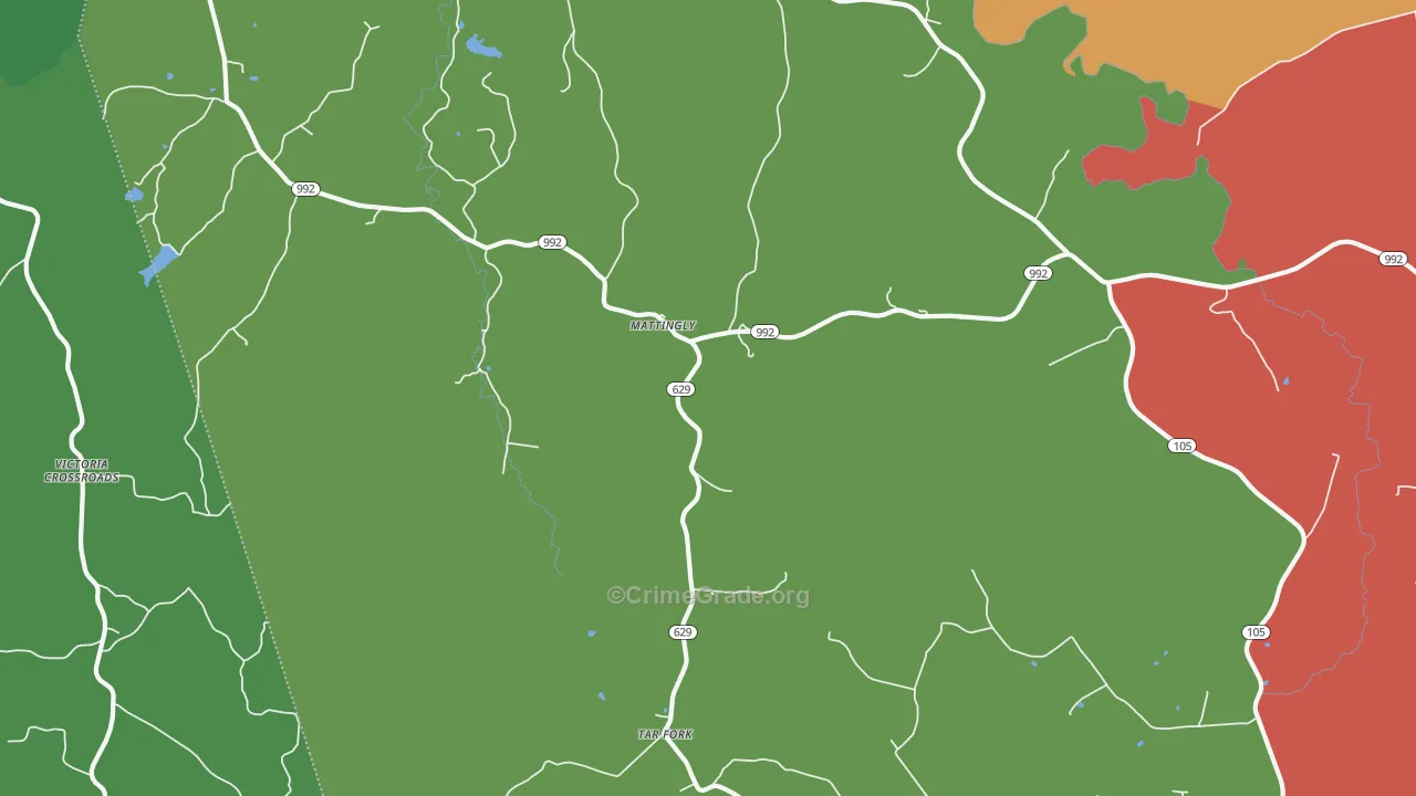 Mattingly, KY Map of Assault Rates
