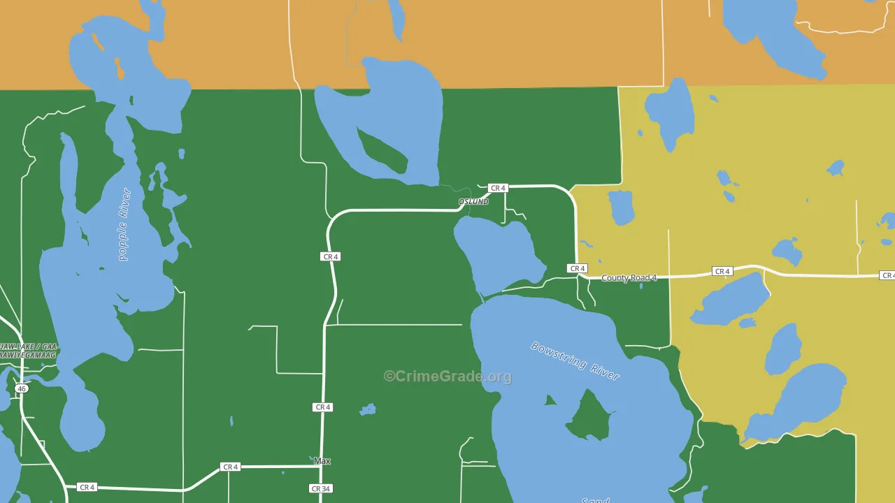 Max, MN Map of Assault Rates