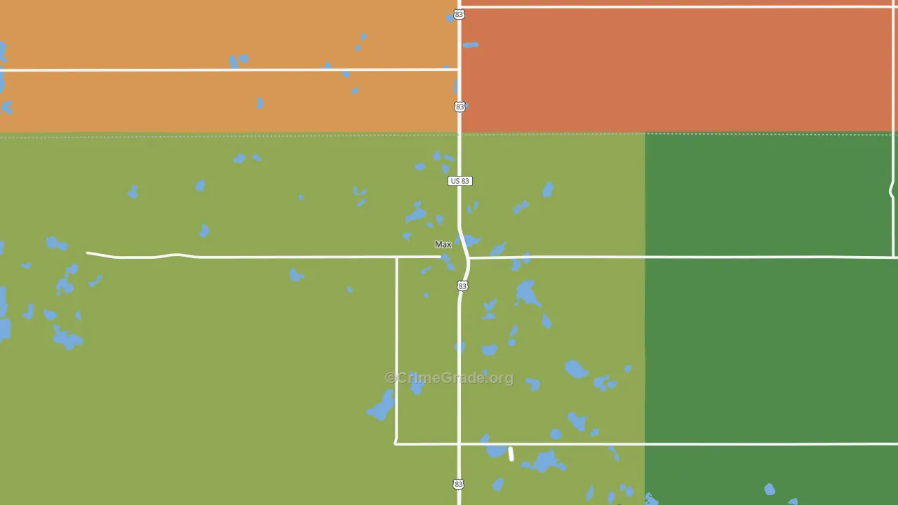 Max, ND Map of Assault Rates