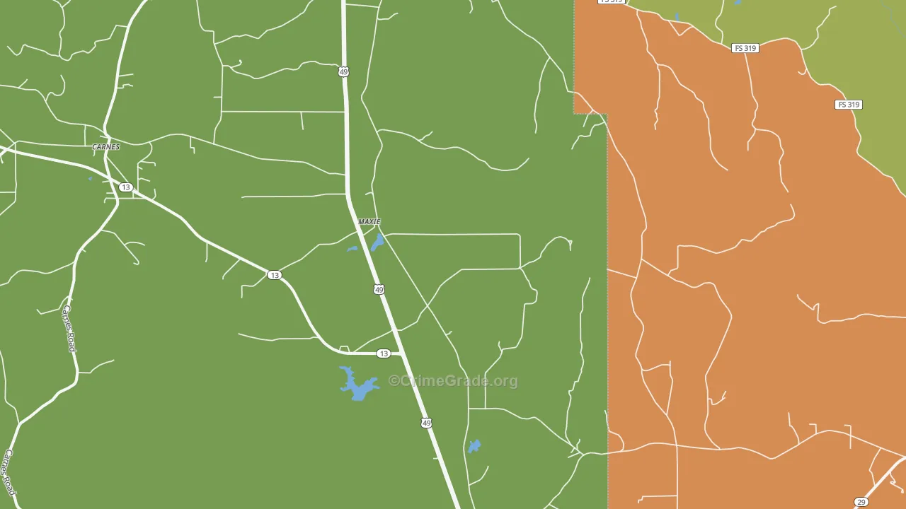 Maxie, MS Map of Assault Rates