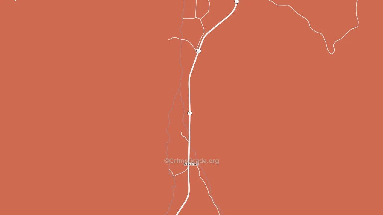 Maxville, MT Map of Assault Rates