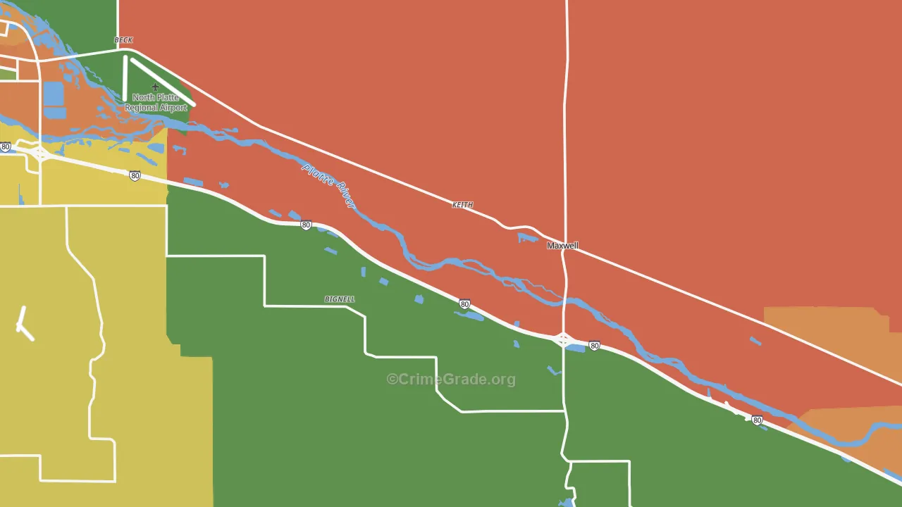 Maxwell, NE Map of Assault Rates