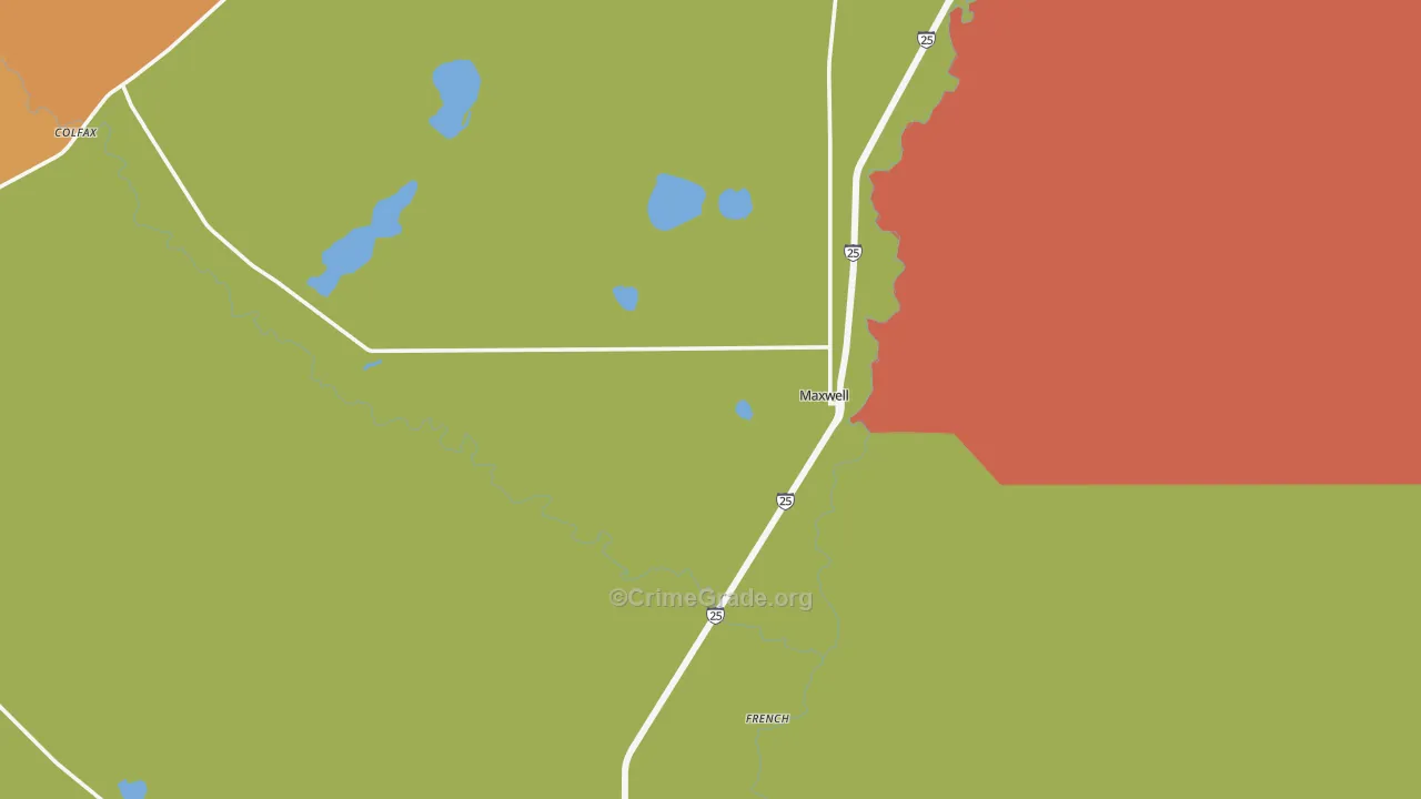 Maxwell, NM Map of Assault Rates