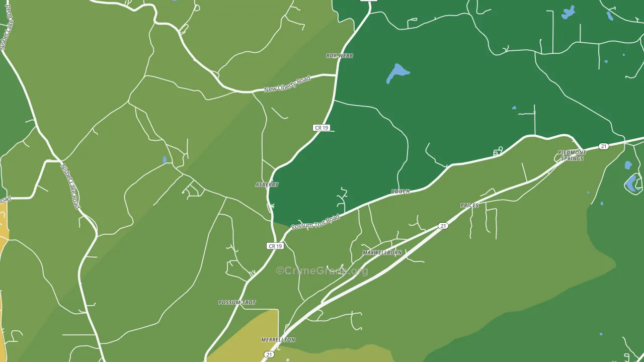Maxwellborn, AL Map of Assault Rates