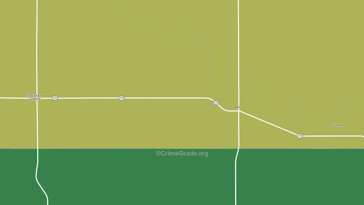 May, OK Map of Assault Rates
