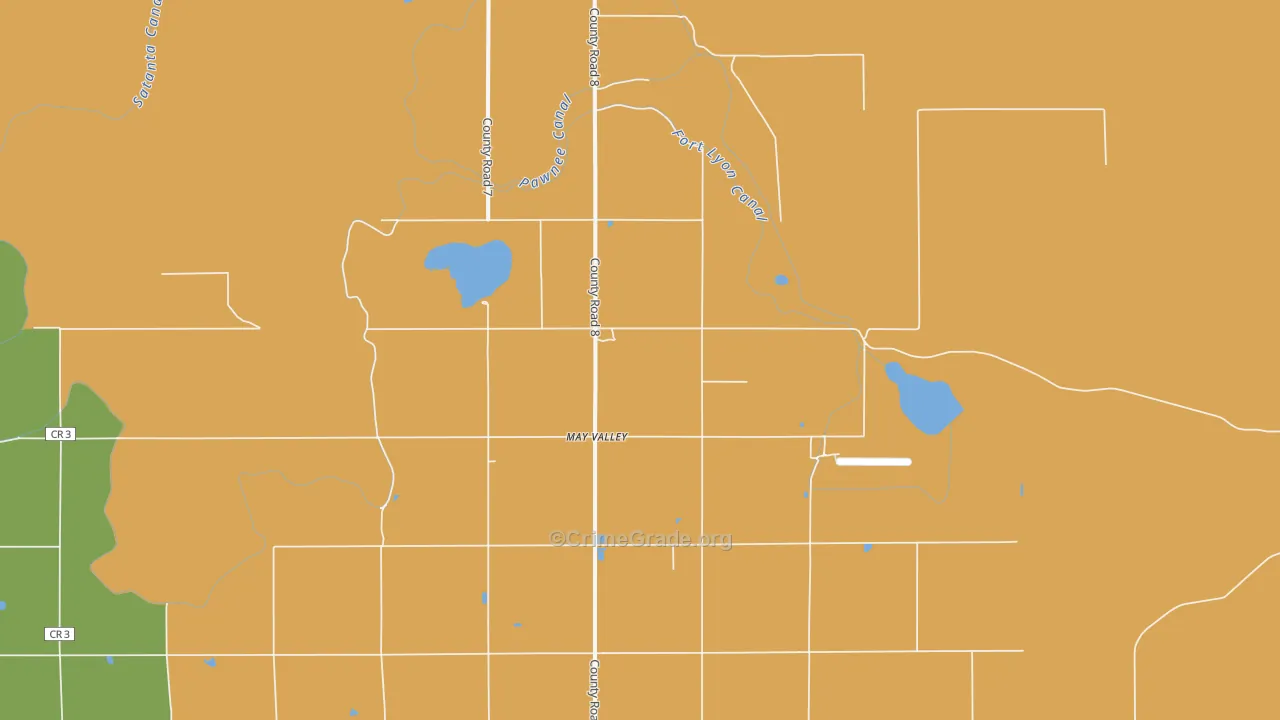 May Valley, CO Map of Assault Rates