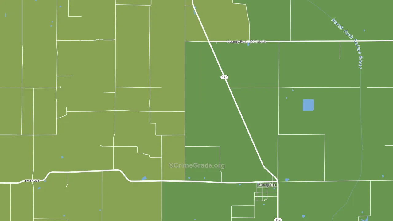 Mayberry, IL Map of Assault Rates