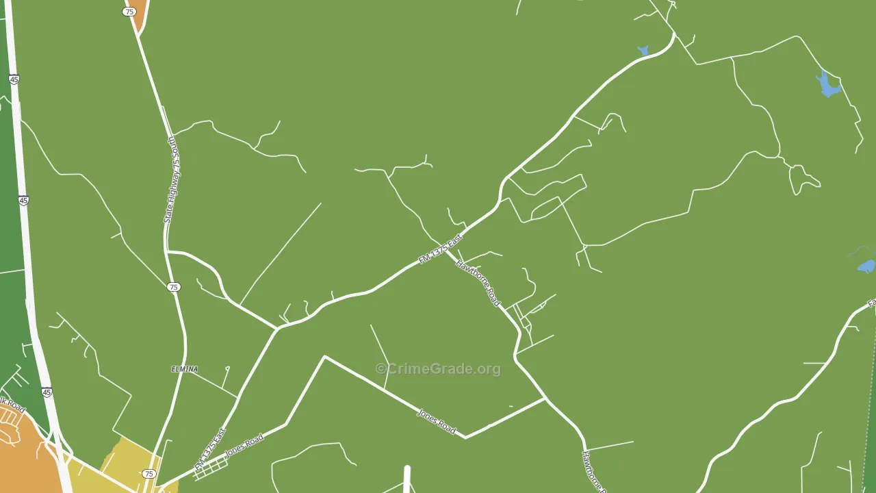 Maynard, TX Map of Assault Rates