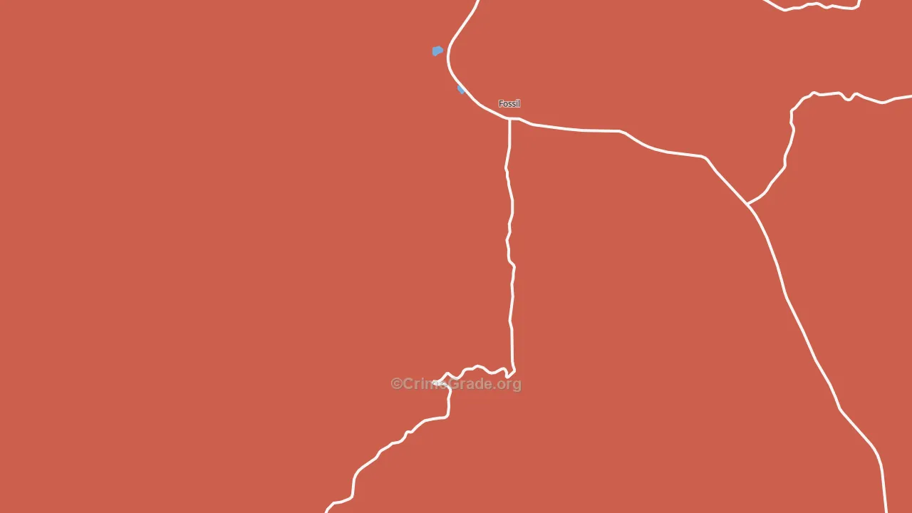 Mayville, OR Map of Assault Rates