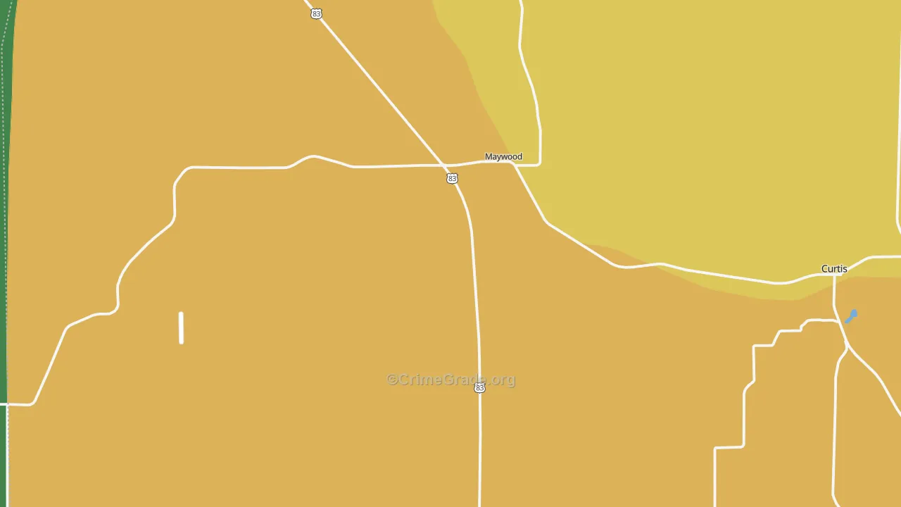 Maywood, NE Map of Assault Rates