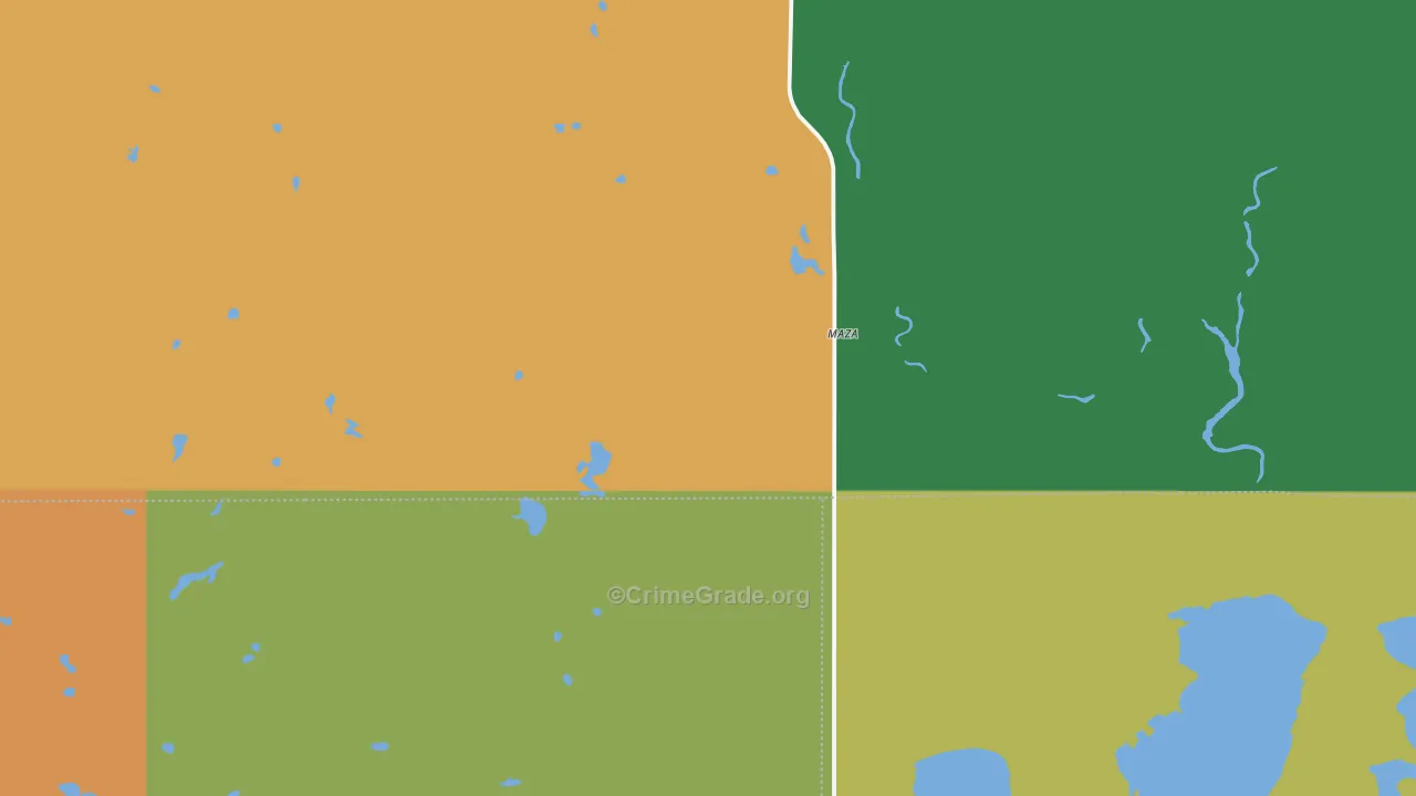 Maza, ND Map of Assault Rates