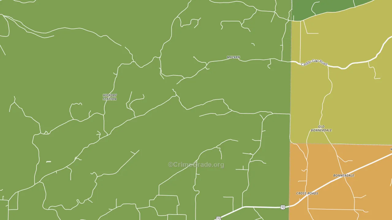 Mazarn, AR Map of Assault Rates