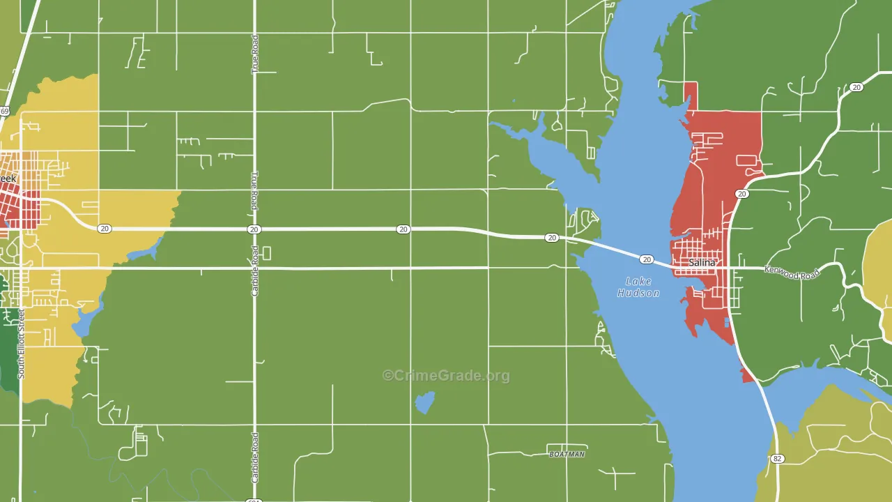 Mazie, OK Map of Assault Rates