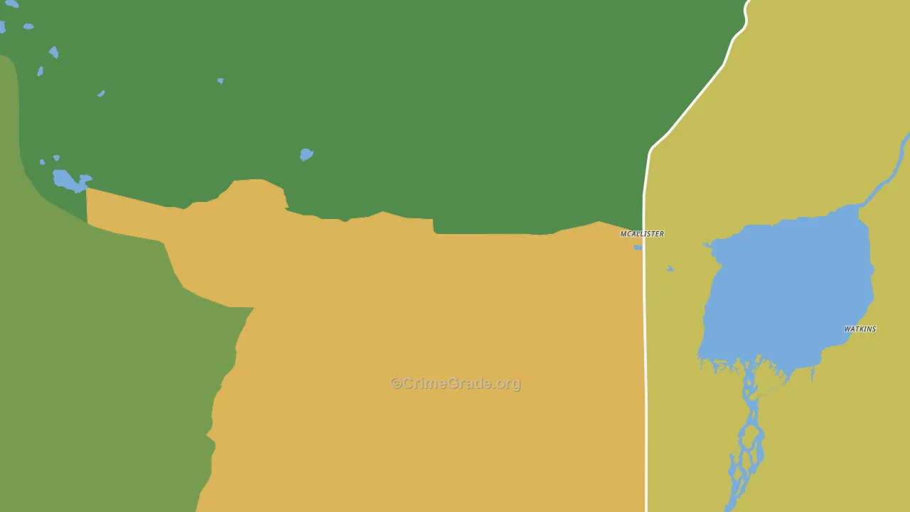Mc Allister, MT Map of Assault Rates