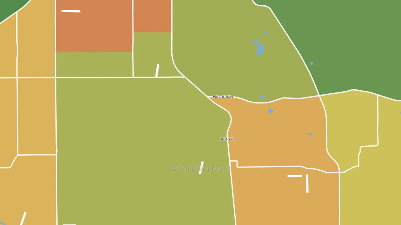 Mc Alpin, FL Map of Assault Rates