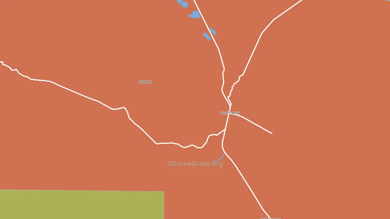 Mc Kittrick, CA Map of Assault Rates