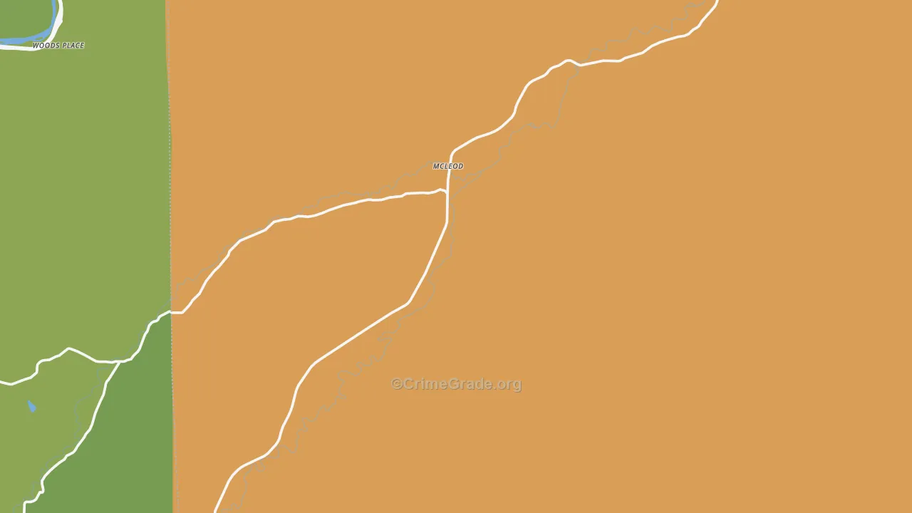 Mc Leod, MT Map of Assault Rates