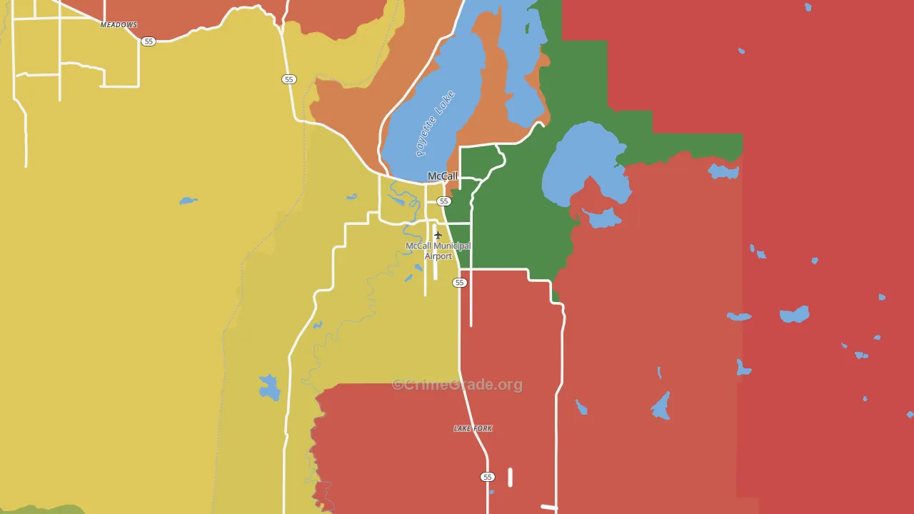 McCall, ID Map of Assault Rates