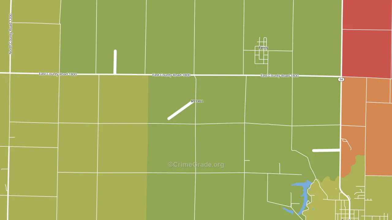 McCall, IL Map of Assault Rates