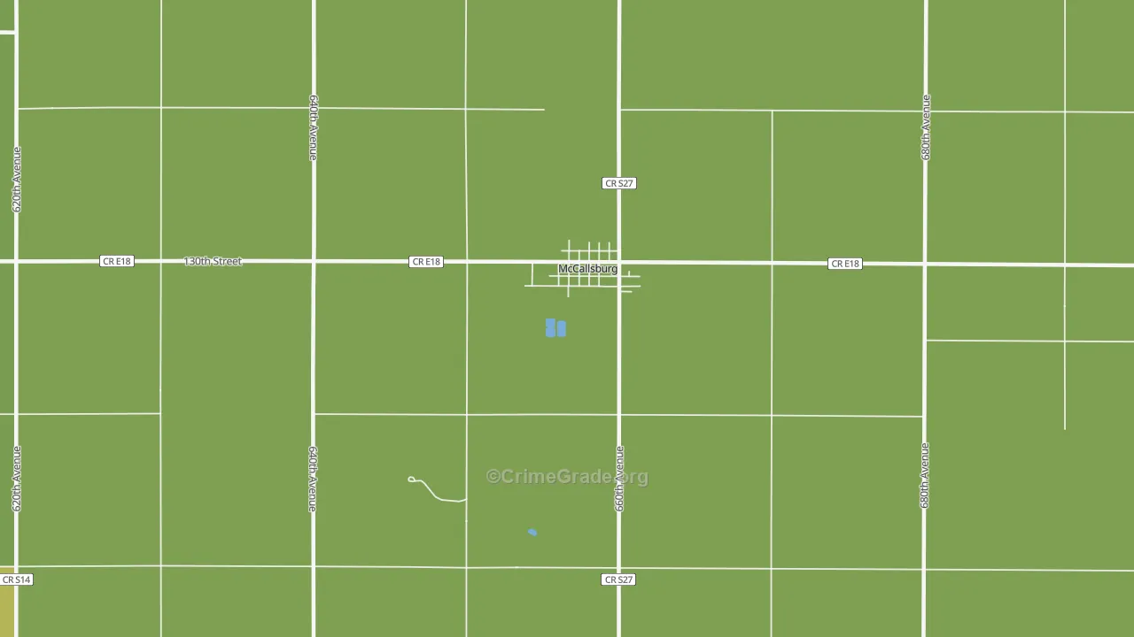 McCallsburg, IA Map of Assault Rates