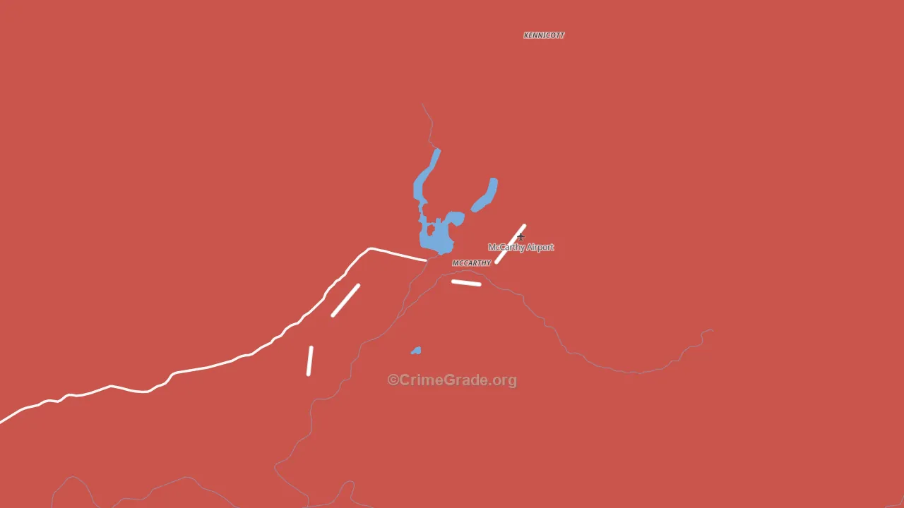 McCarthy, AK Map of Assault Rates