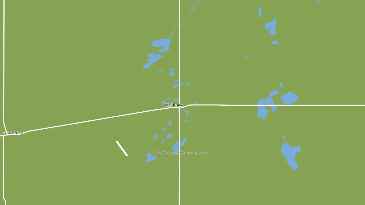 Mcclusky, ND Map of Assault Rates
