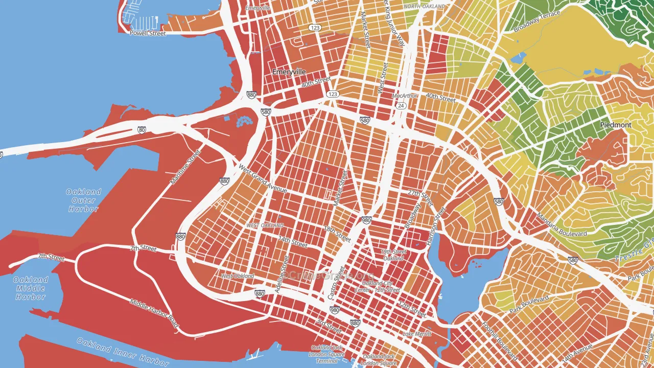McClymonds, Oakland, CA Map of Assault Rates