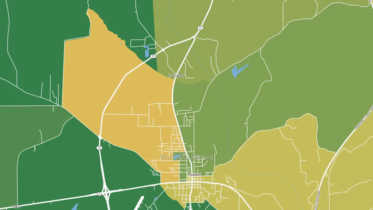 McCondy, MS Map of Assault Rates