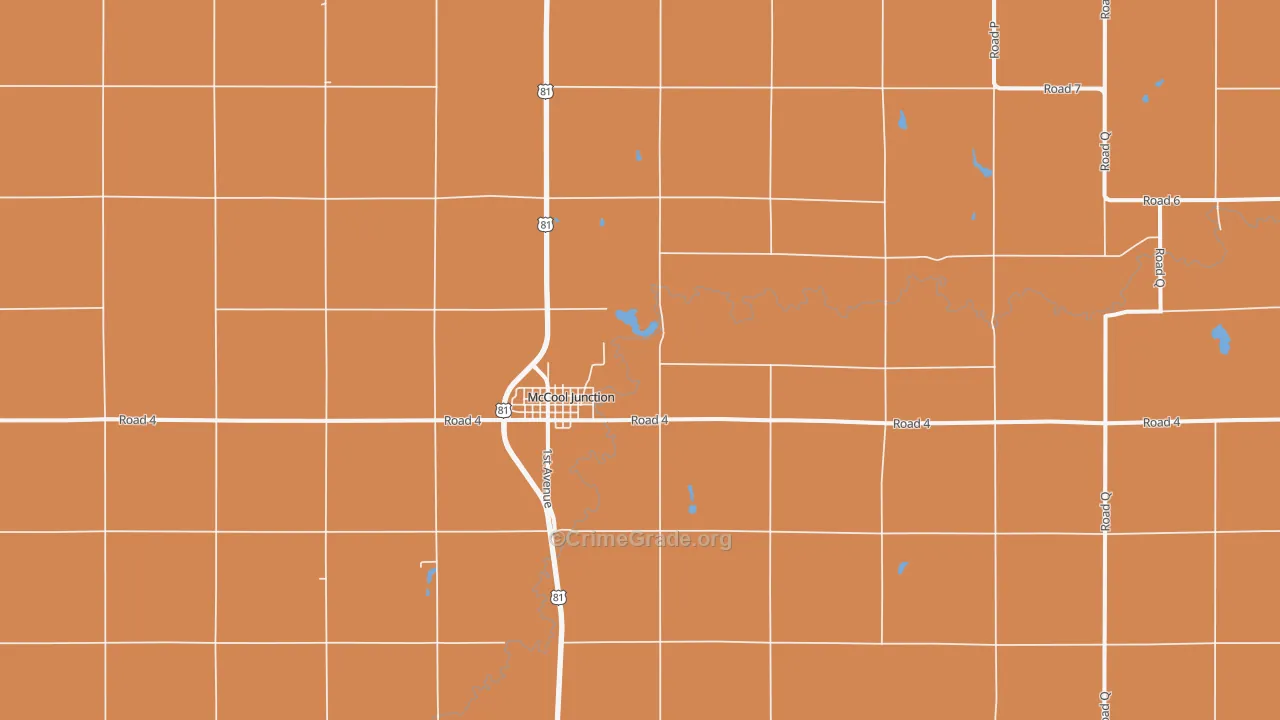 McCool Junction, NE Map of Assault Rates