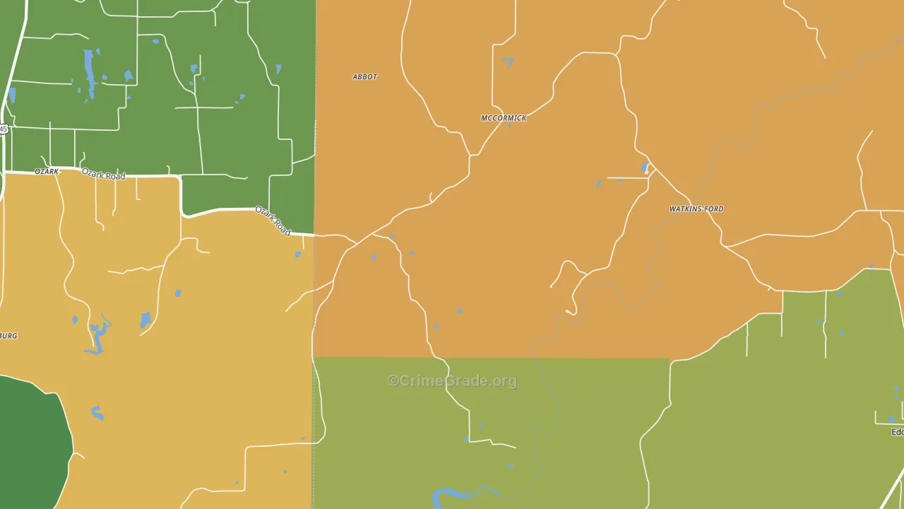 McCormick, IL Map of Assault Rates