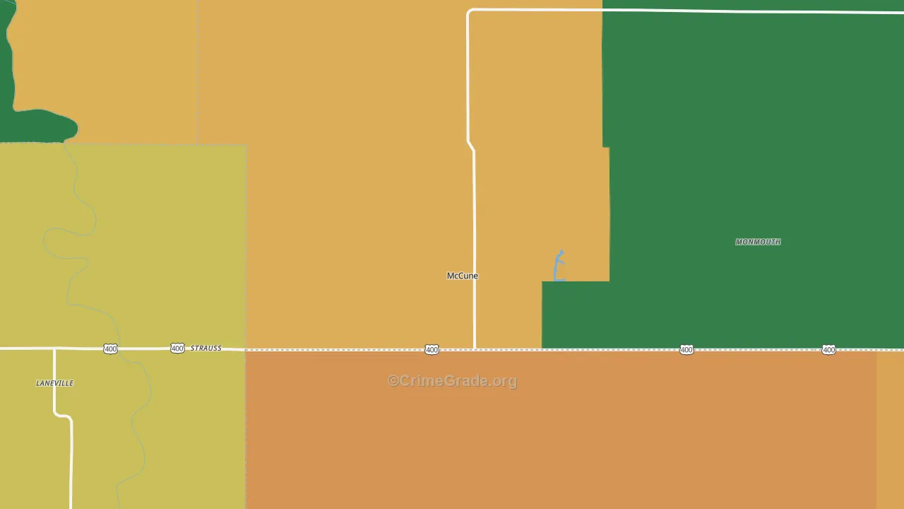 McCune, KS Map of Assault Rates