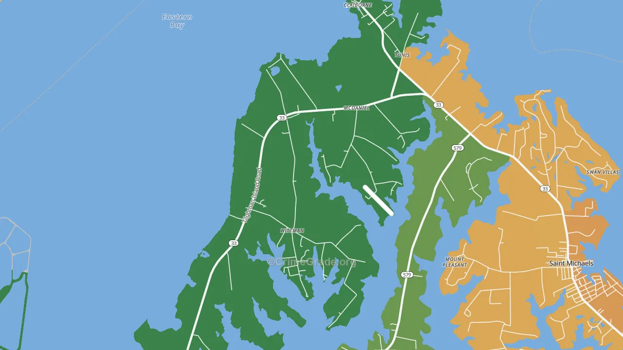 Mcdaniel, MD Map of Assault Rates