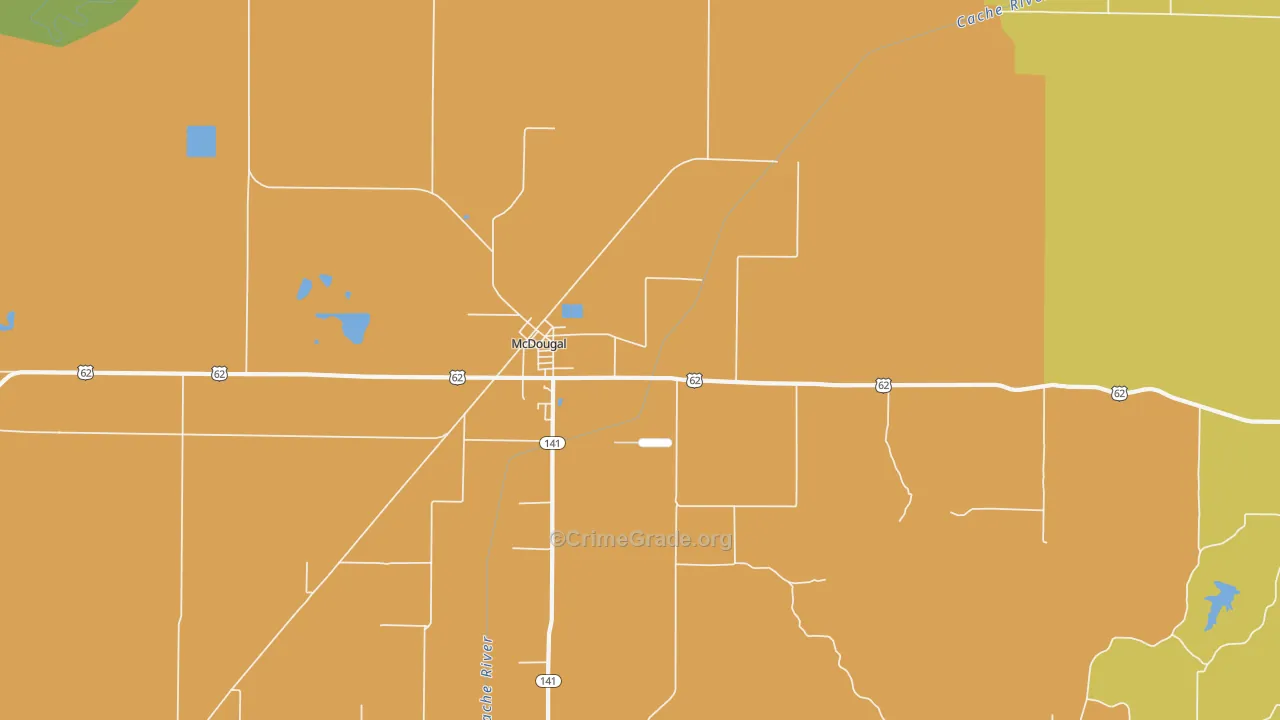 McDougal, AR Map of Assault Rates