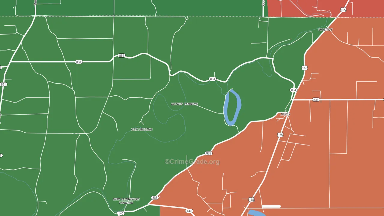 McGinty, LA Map of Assault Rates