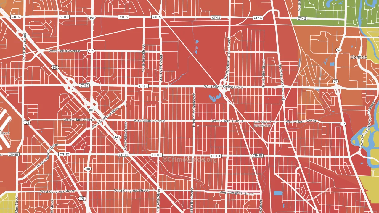 McGovern Park, Milwaukee, WI Map of Assault Rates